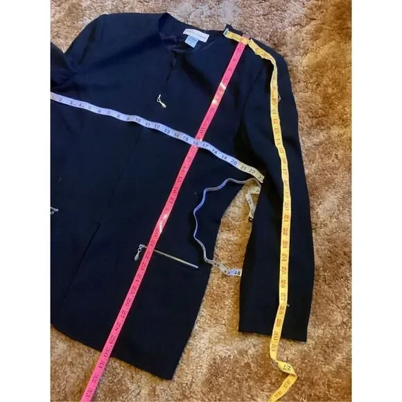 Vintage Casual Corner Black Blazer/Jacket 16 - Picture 2 of 4